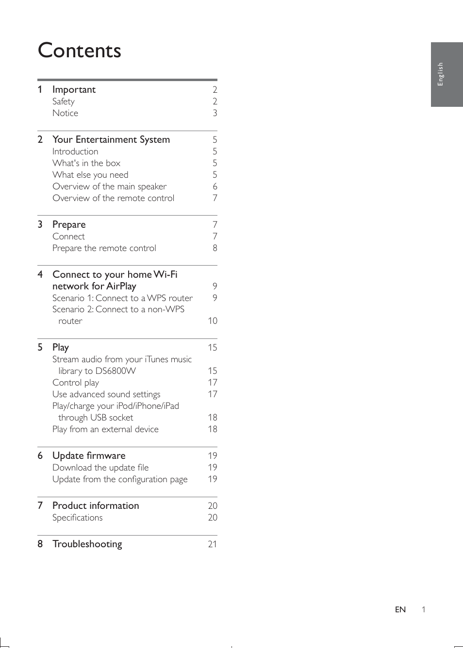 Philips DS6800W-37 User Manual | Page 2 / 26