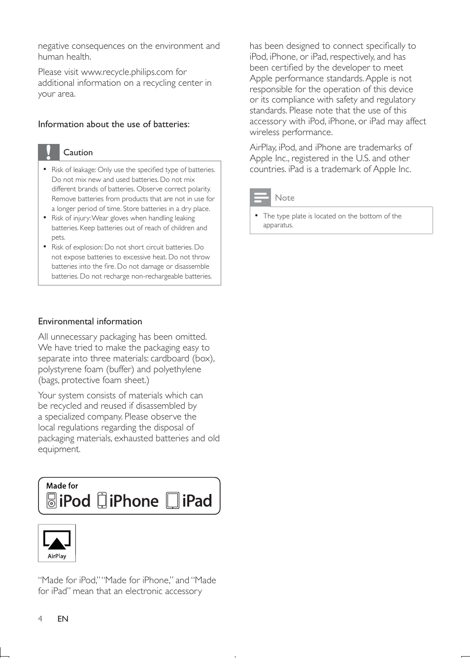 Philips DS6800W-37 User Manual | Page 5 / 26