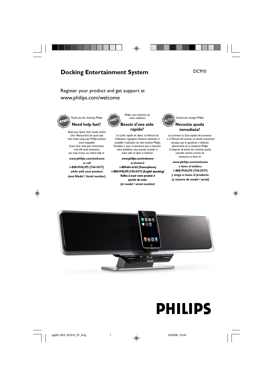 Philips DC910W-37 User Manual | 25 pages