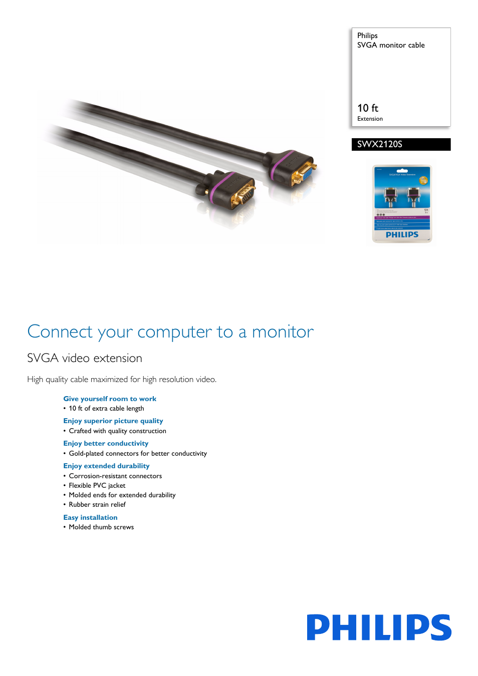 Philips SWX2120S-27 User Manual | 2 pages