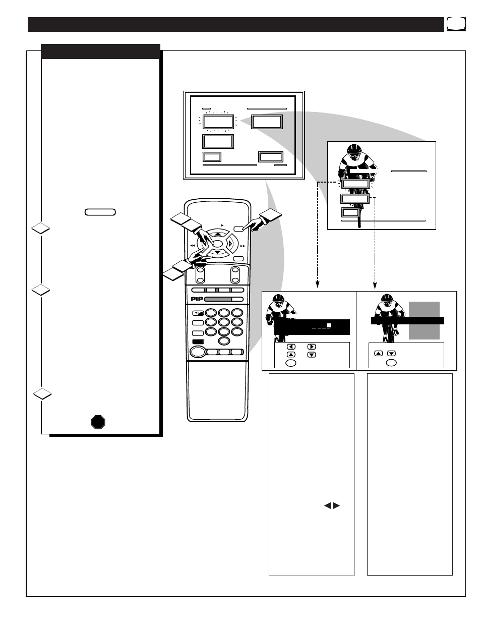 Eature, Ontrols, Continued | Stop | Philips 8P6054C199 User Manual | Page 21 / 52