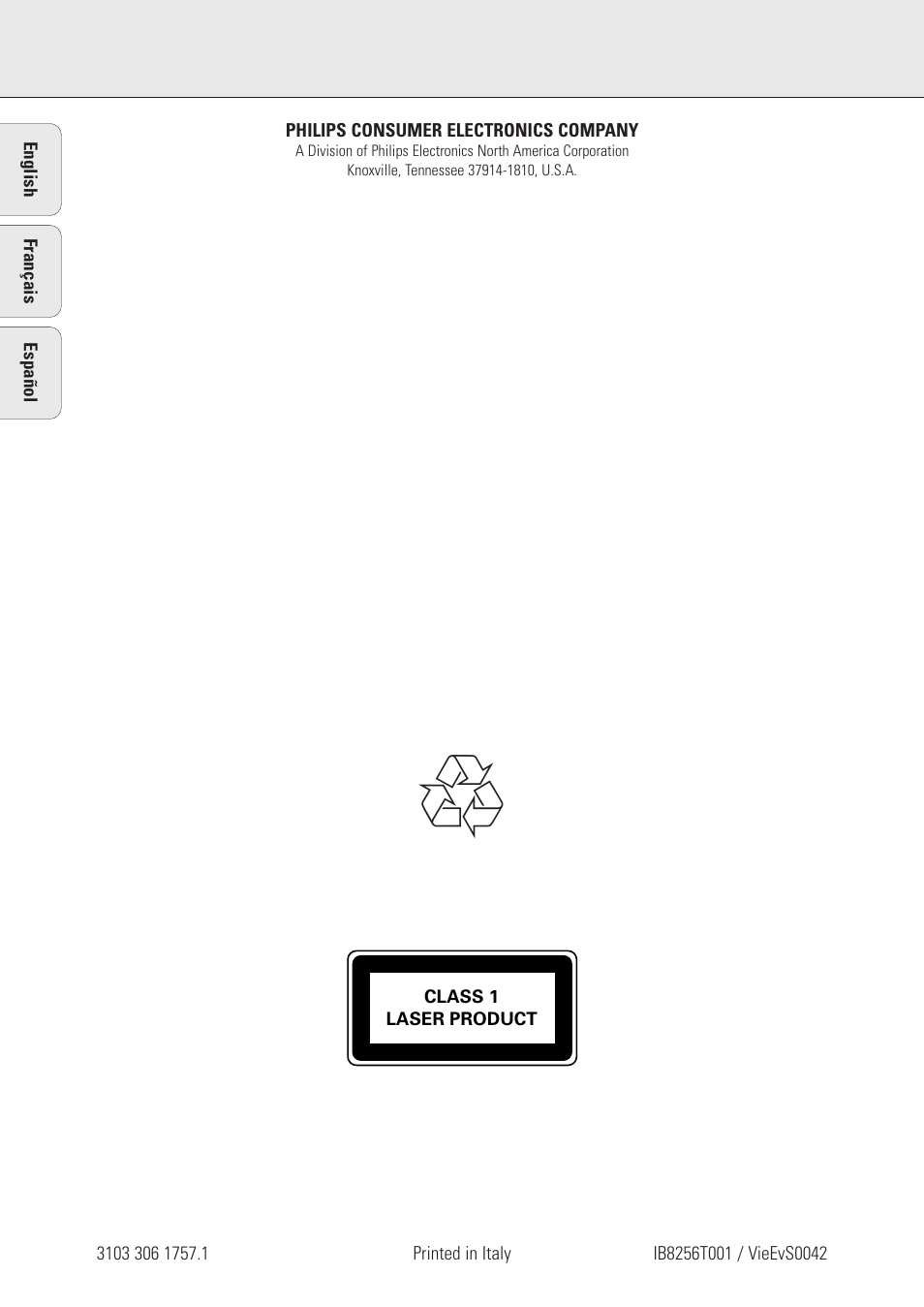 Philips FWR88 User Manual | Page 32 / 32