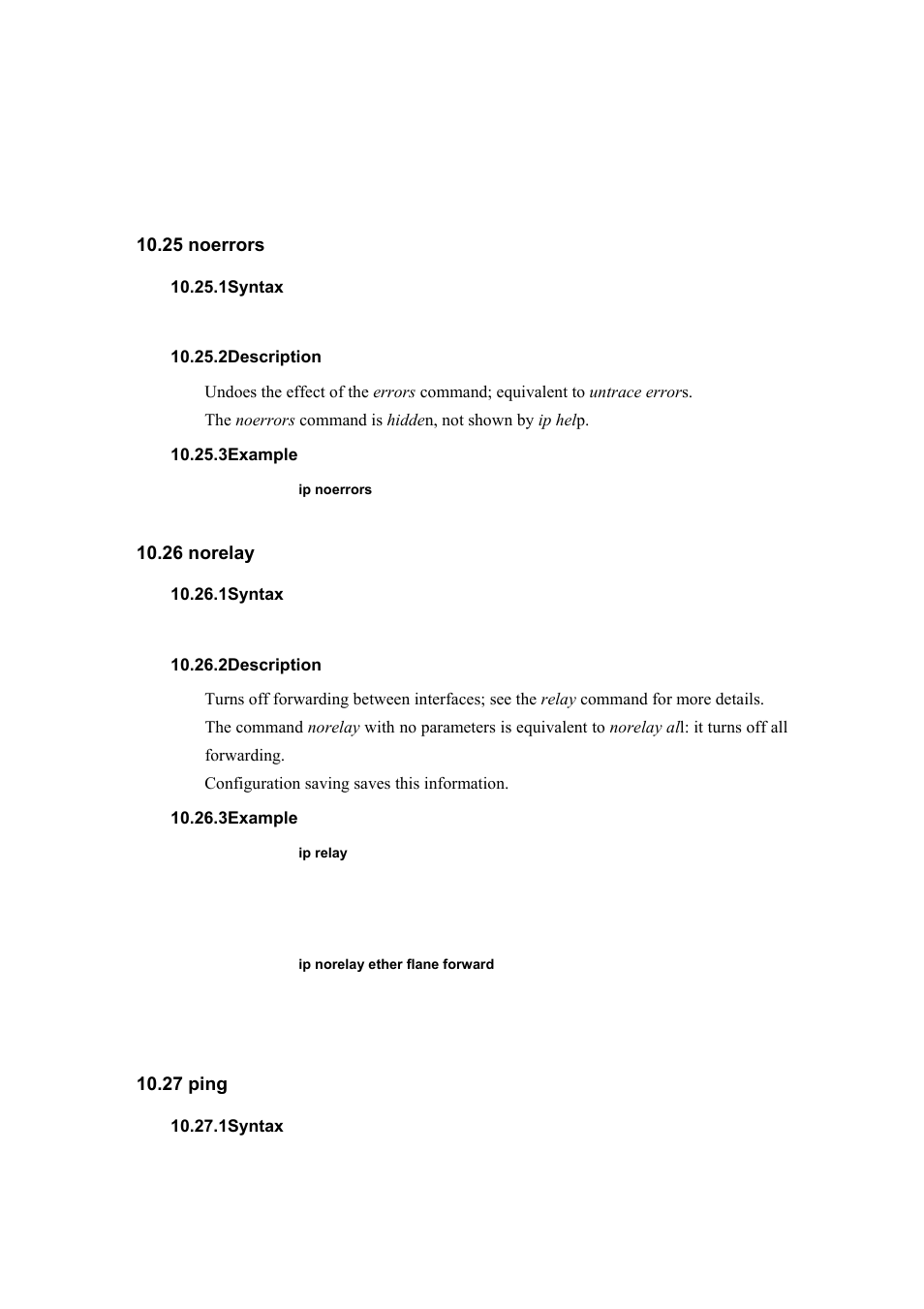 25 noerrors, 26 norelay, 27 ping | Atlantis Land I-Storm A02-RA(Atmos)_ME01 User Manual | Page 87 / 112