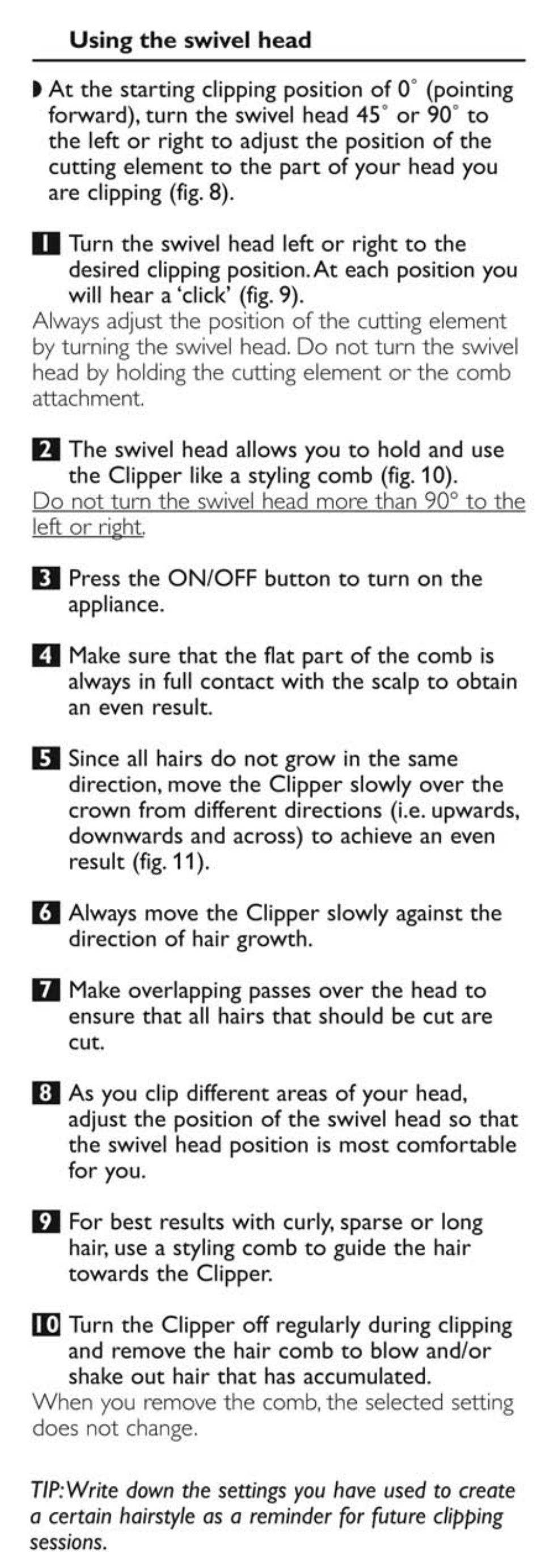 Philips QC5530-15 User Manual | Page 7 / 11