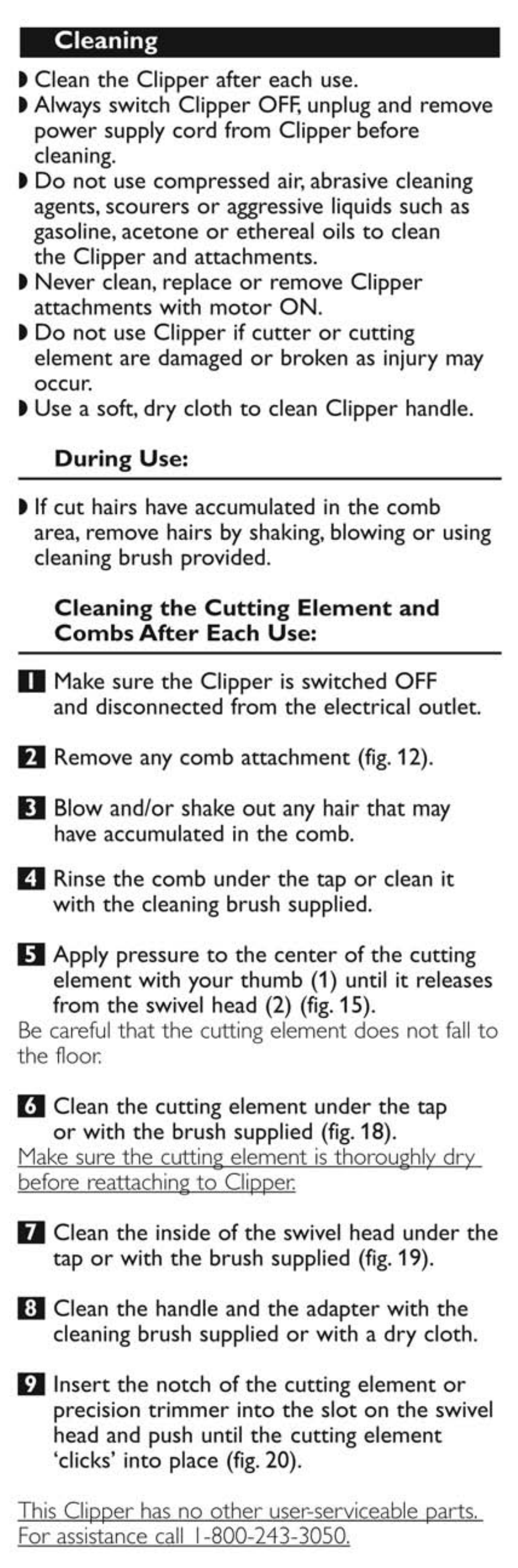 Philips QC5530-15 User Manual | Page 9 / 11