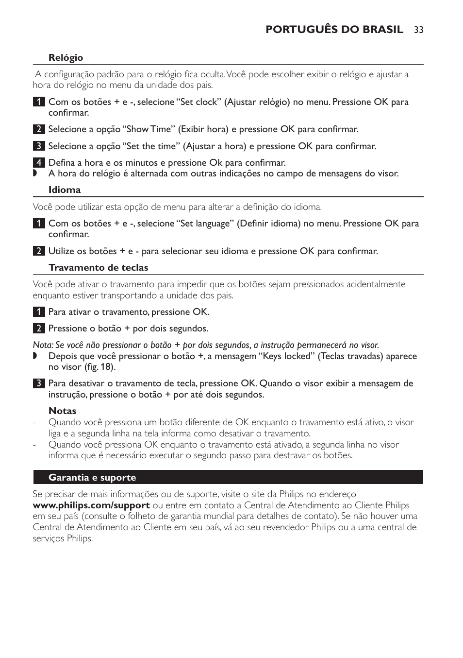 Philips AVENT Audio Monitors DECT Baby Monitor SCD570-10 Advanced monitoring Vibration alert User Manual | Page 33 / 40