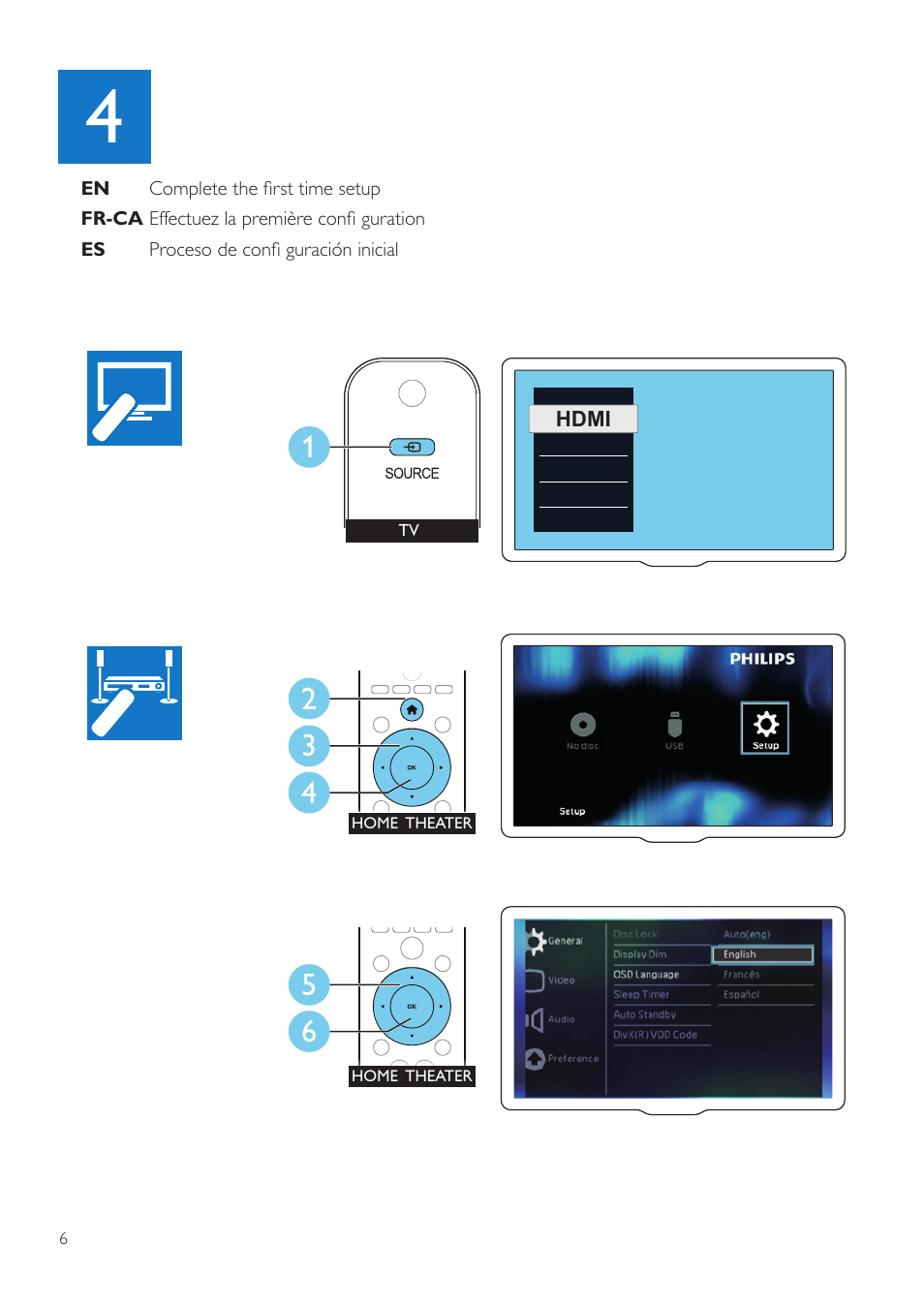 Philips HTD3514-F7 User Manual | Page 6 / 10