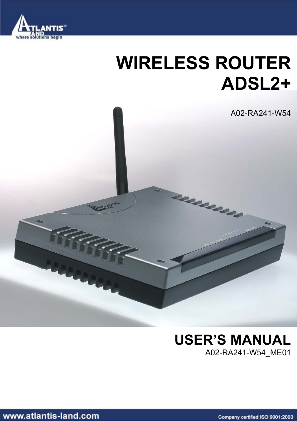 Atlantis Land A02-RA241-W54 User Manual | 86 pages
