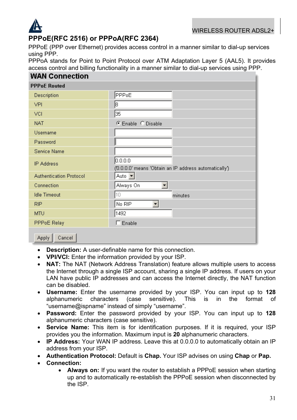 Atlantis Land A02-RA241-W54 User Manual | Page 37 / 86