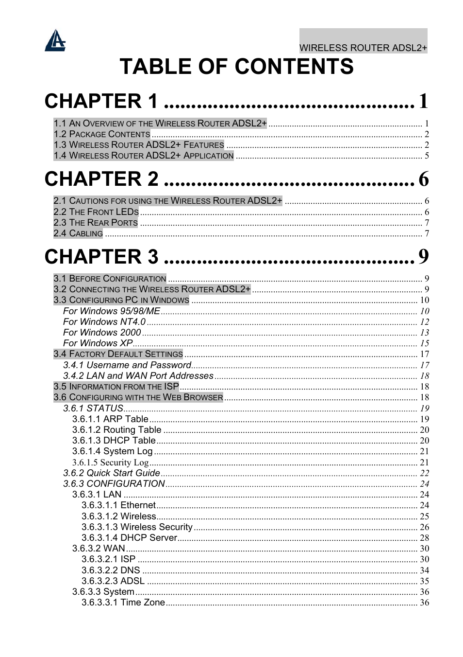 Atlantis Land A02-RA241-W54 User Manual | Page 4 / 86