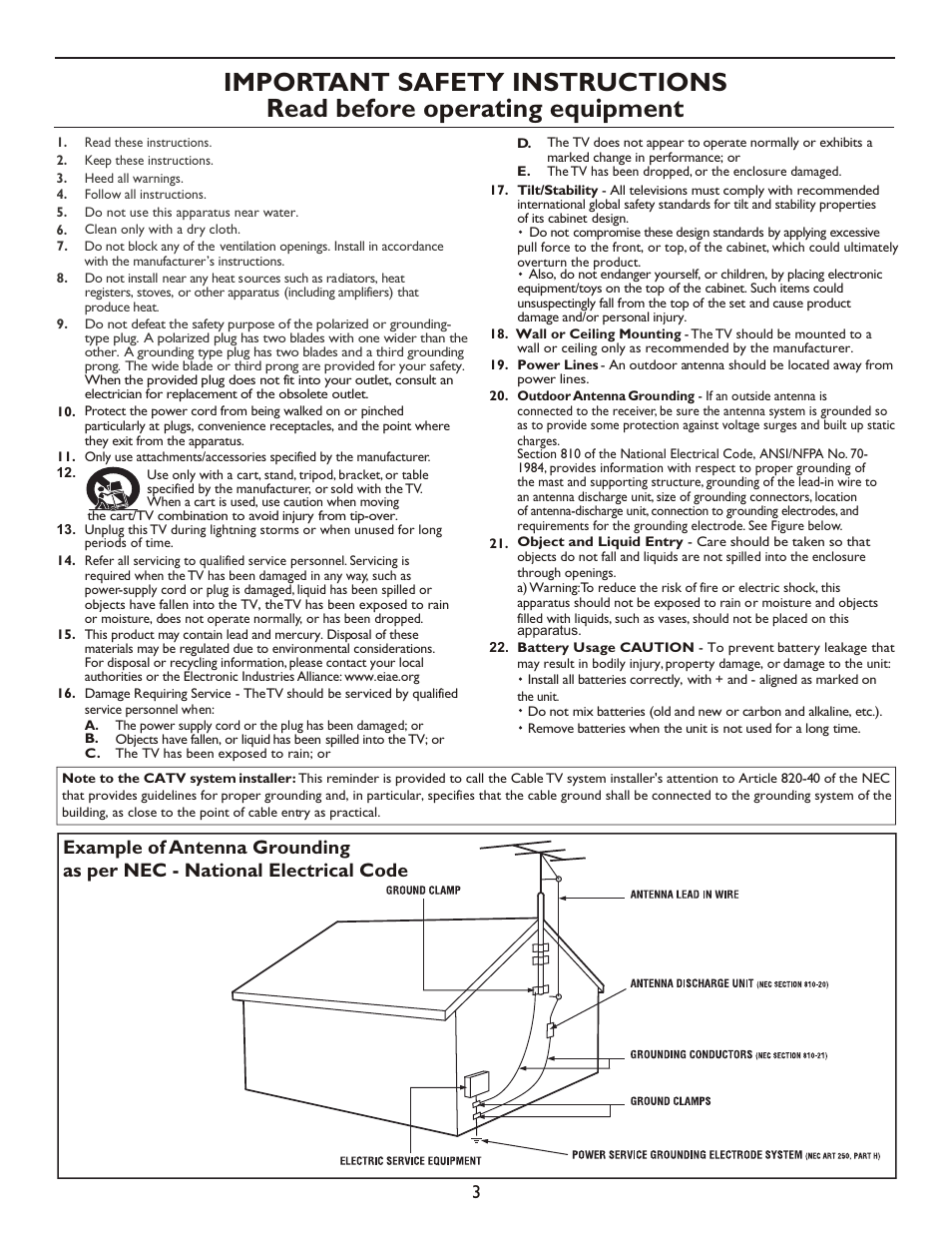 Т³гж 3 | Philips 20PT9007D-17 User Manual | Page 3 / 34