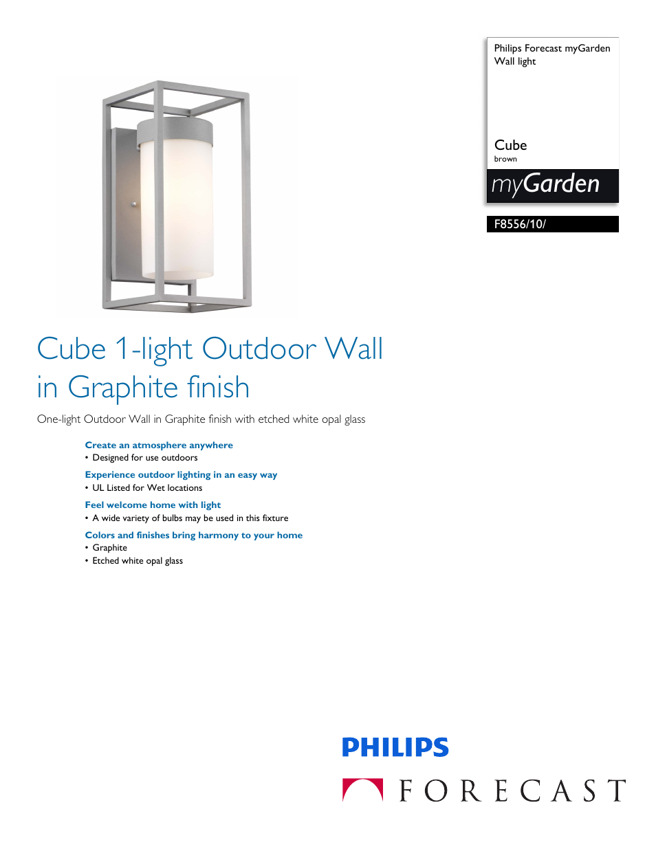 Philips F855610 User Manual | 2 pages