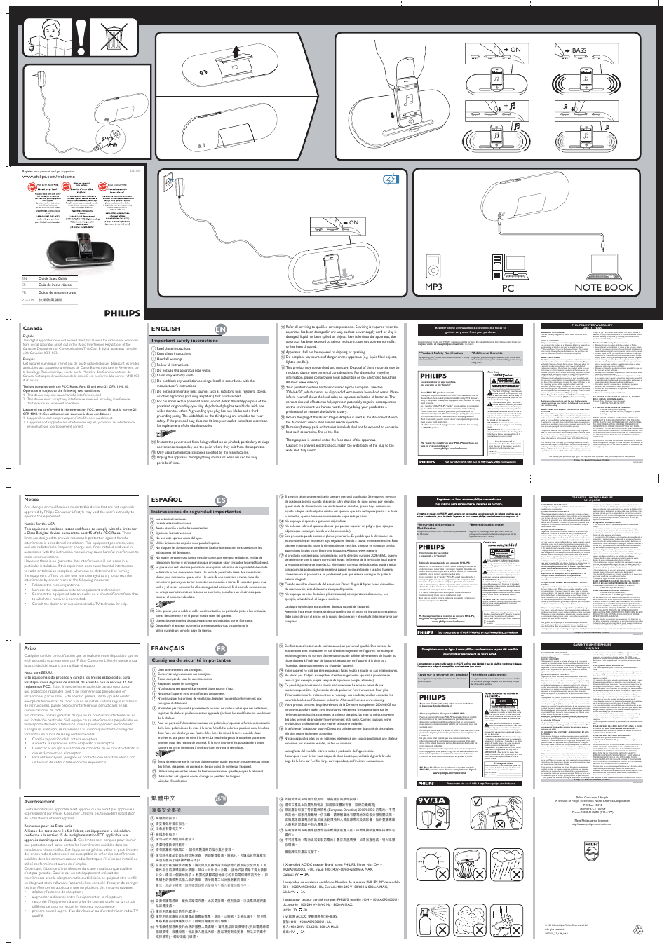 Philips DS7550-37 User Manual | 1 page