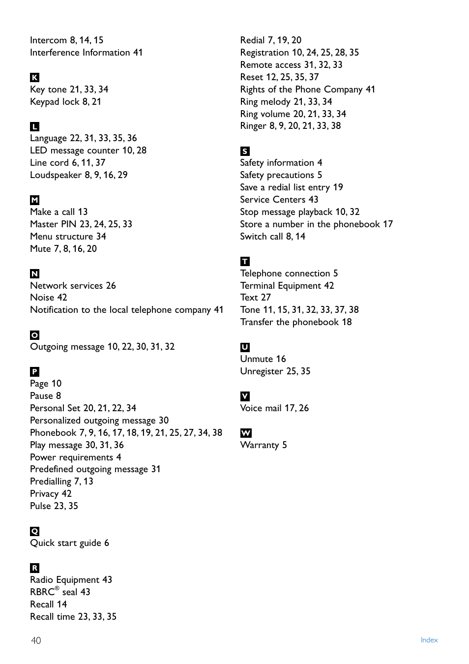 Philips TD4454Q-37 User Manual | Page 42 / 46