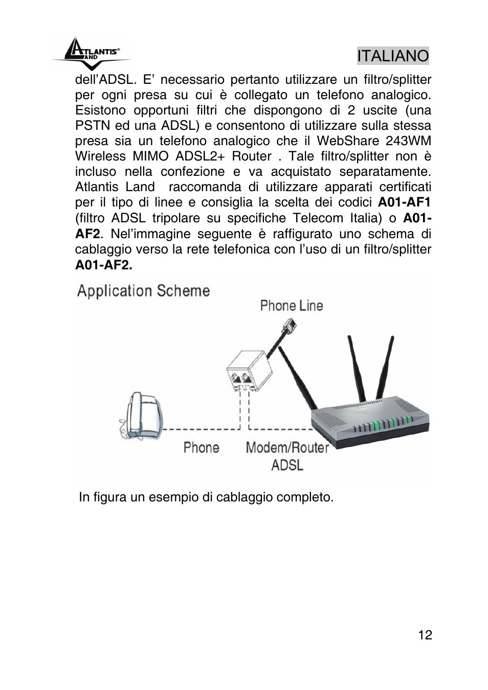 Italiano | Atlantis Land WebShare A02-RA243-W54M User Manual | Page 11 / 85