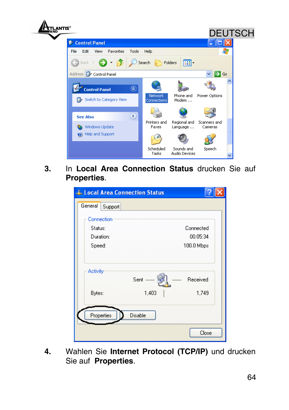 Deutsch | Atlantis Land WebShare A02-RA243-W54M User Manual | Page 63 / 85