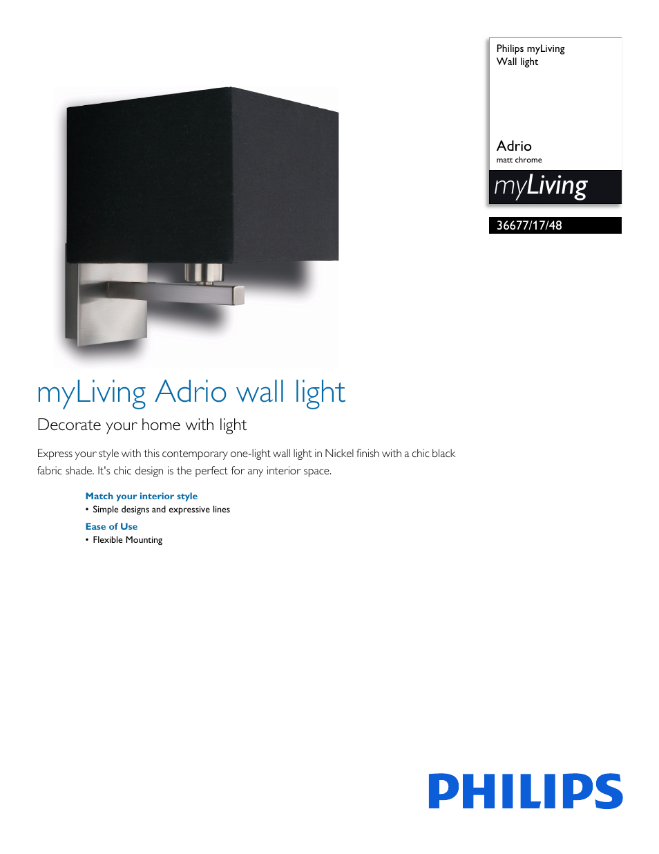 Philips 366771748 User Manual | 2 pages