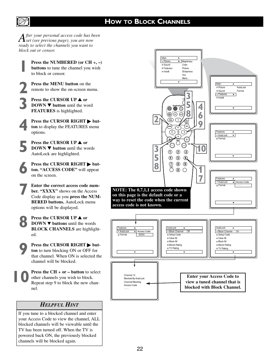 Philips 20PT643R-17 User Manual | Page 22 / 40