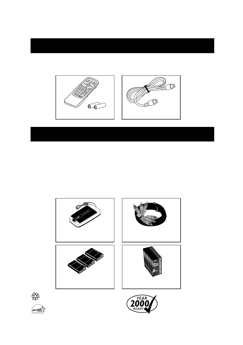 Upplied, Ccessories, Ptional | Philips VRA631AT User Manual | Page 60 / 60