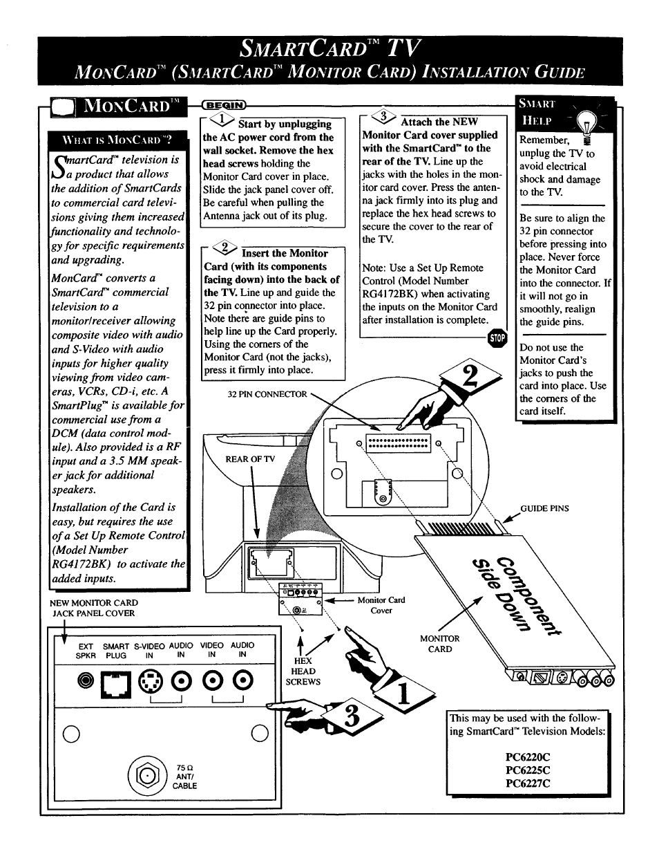 Philips MONCARD User Manual | 1 page