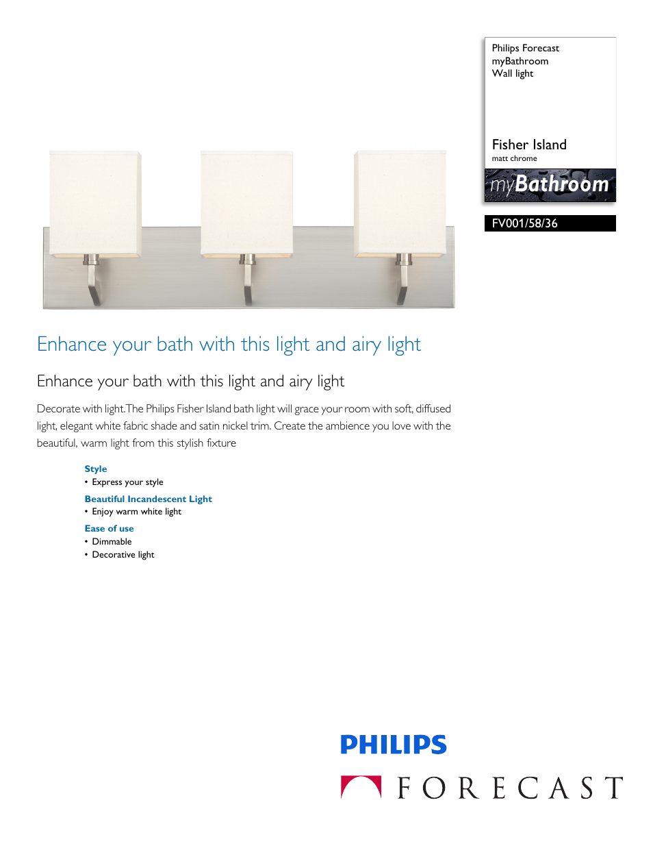 Philips FV0015836 User Manual | 2 pages