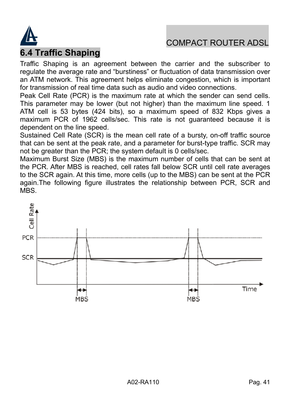 4 traffic shaping | Atlantis Land Compact Router ADSL A02-RA110 User Manual | Page 49 / 91