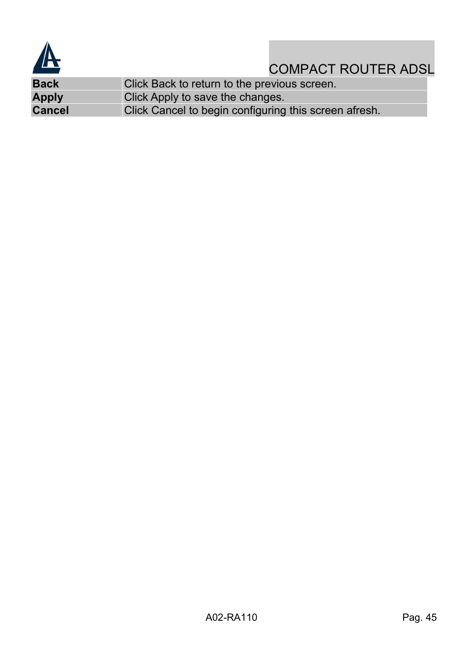 Compact router adsl | Atlantis Land Compact Router ADSL A02-RA110 User Manual | Page 53 / 91