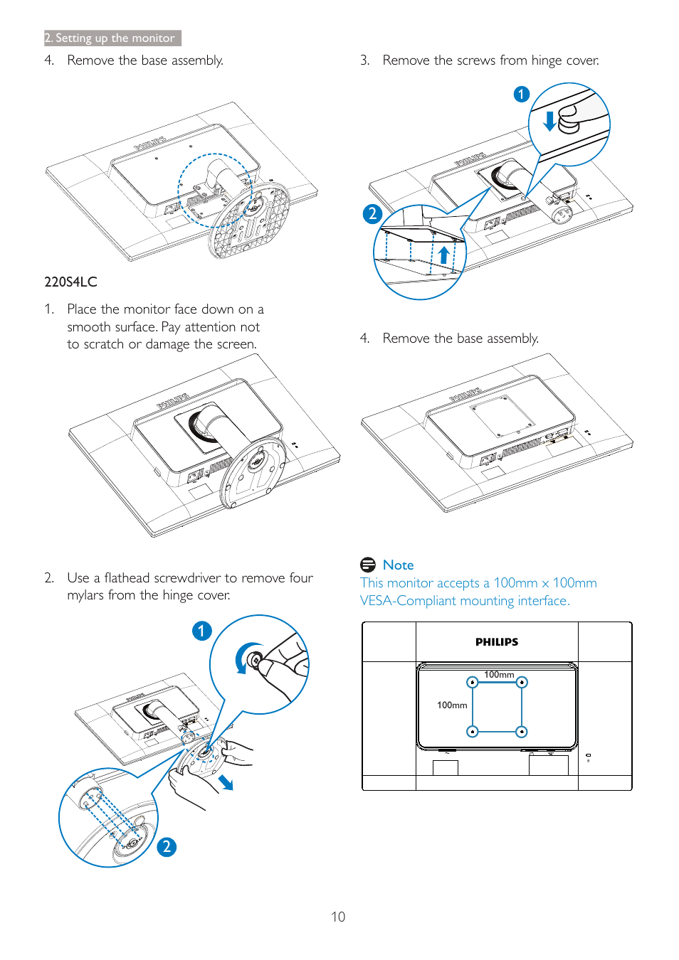 Philips 220S4LSB-00 User Manual | Page 12 / 44