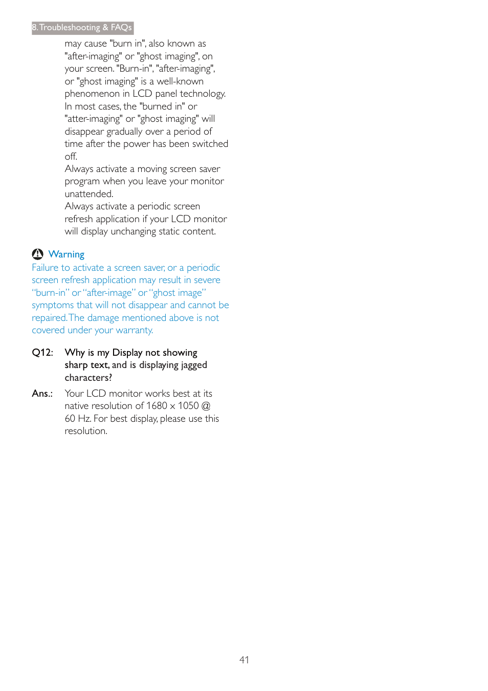 Philips 220S4LSB-00 User Manual | Page 43 / 44