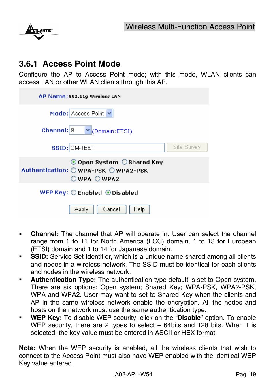 1 access point mode | Atlantis Land A02-AP1-W54 User Manual | Page 26 / 53
