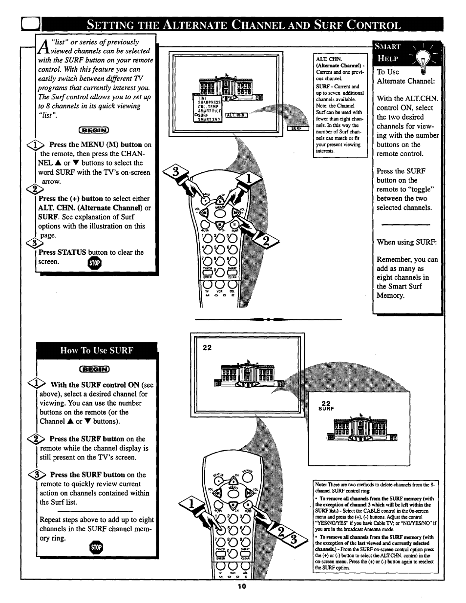 Philips COLOR TV 25 INCH TABLE User Manual | Page 10 / 28