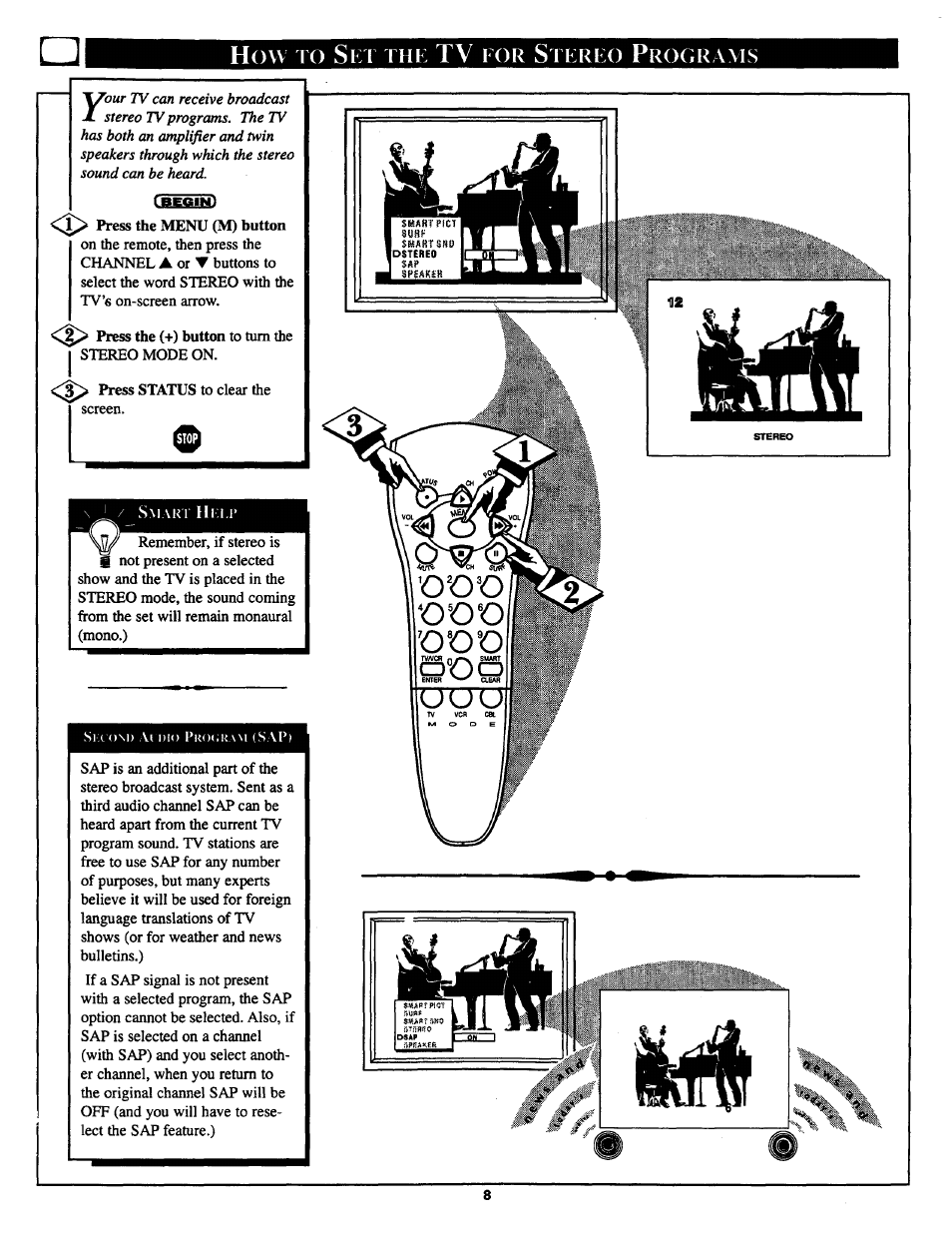 How to ski thk tv for stkrko programs, How to s | Philips COLOR TV 25 INCH TABLE User Manual | Page 8 / 28