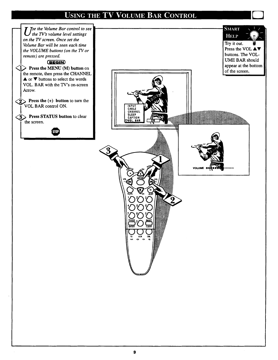 Tv v | Philips COLOR TV 25 INCH TABLE User Manual | Page 9 / 28