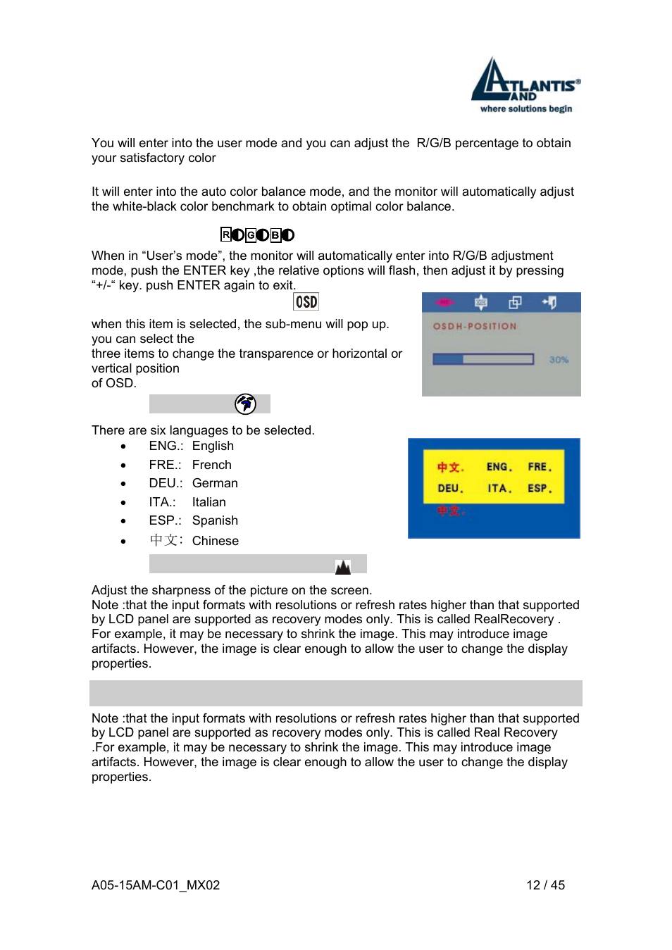 3 supported operating modes | Atlantis Land I-See S 150 User Manual | Page 12 / 45