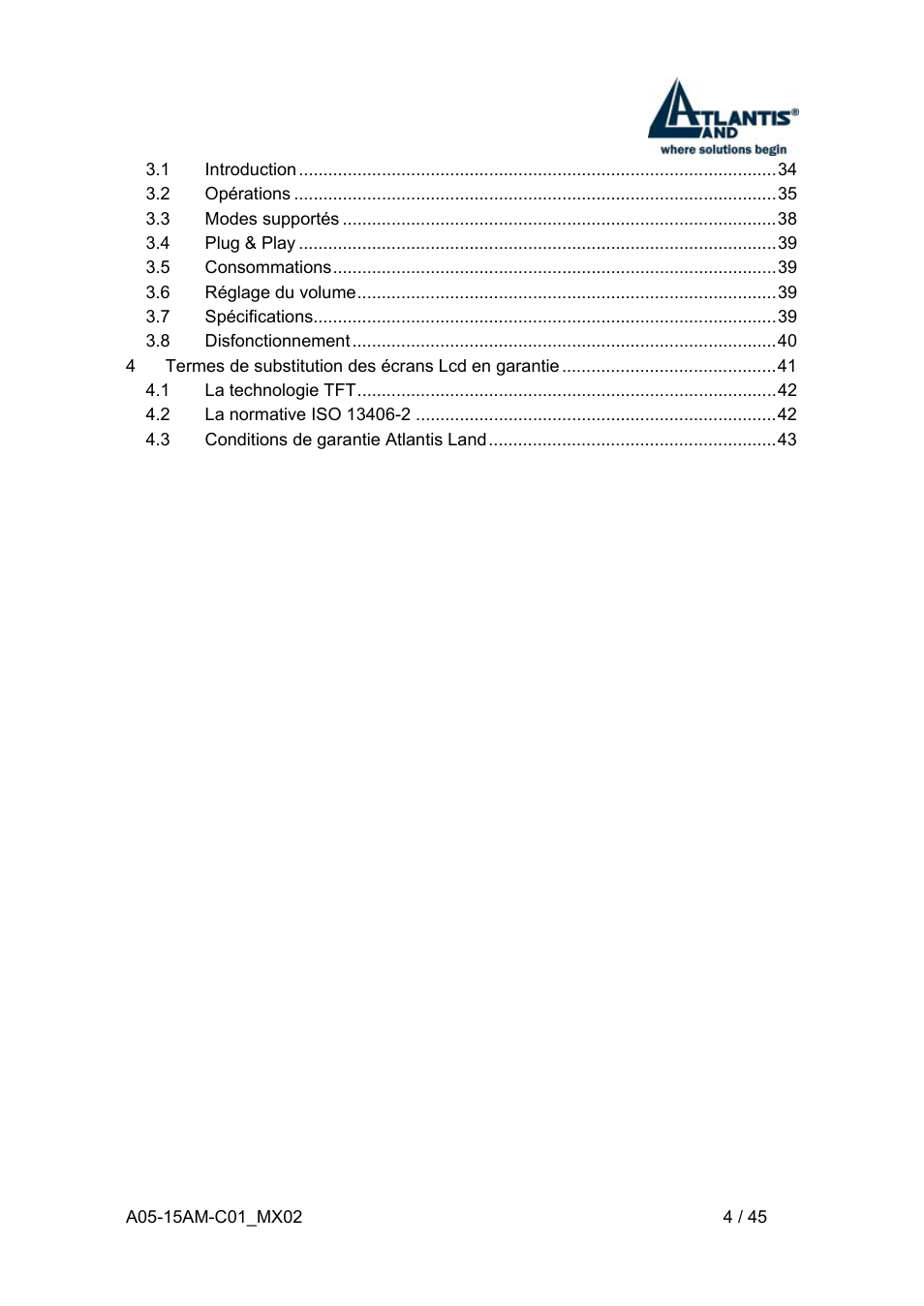 Atlantis Land I-See S 150 User Manual | Page 4 / 45