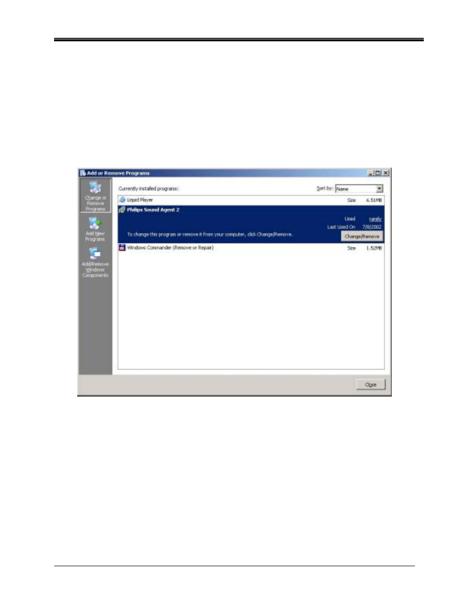 Uninstalling software drivers | Philips PSC60417 User Manual | Page 32 / 39