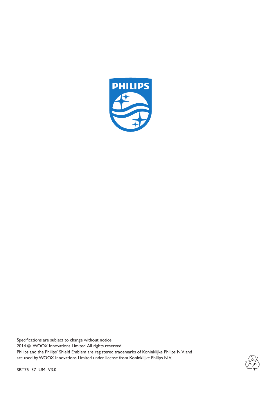 Philips SBT75BLK-37 User Manual | Page 11 / 11