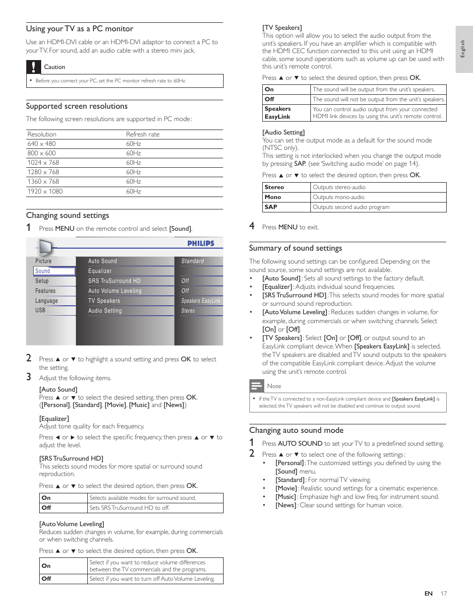 Philips 32PFL4505D-F7 User Manual | Page 18 / 38