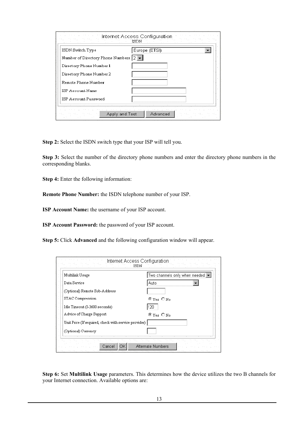 Atlantis Land ISDN Router with 10/100 LAN port ATLMMR MNE01 User Manual | Page 16 / 39