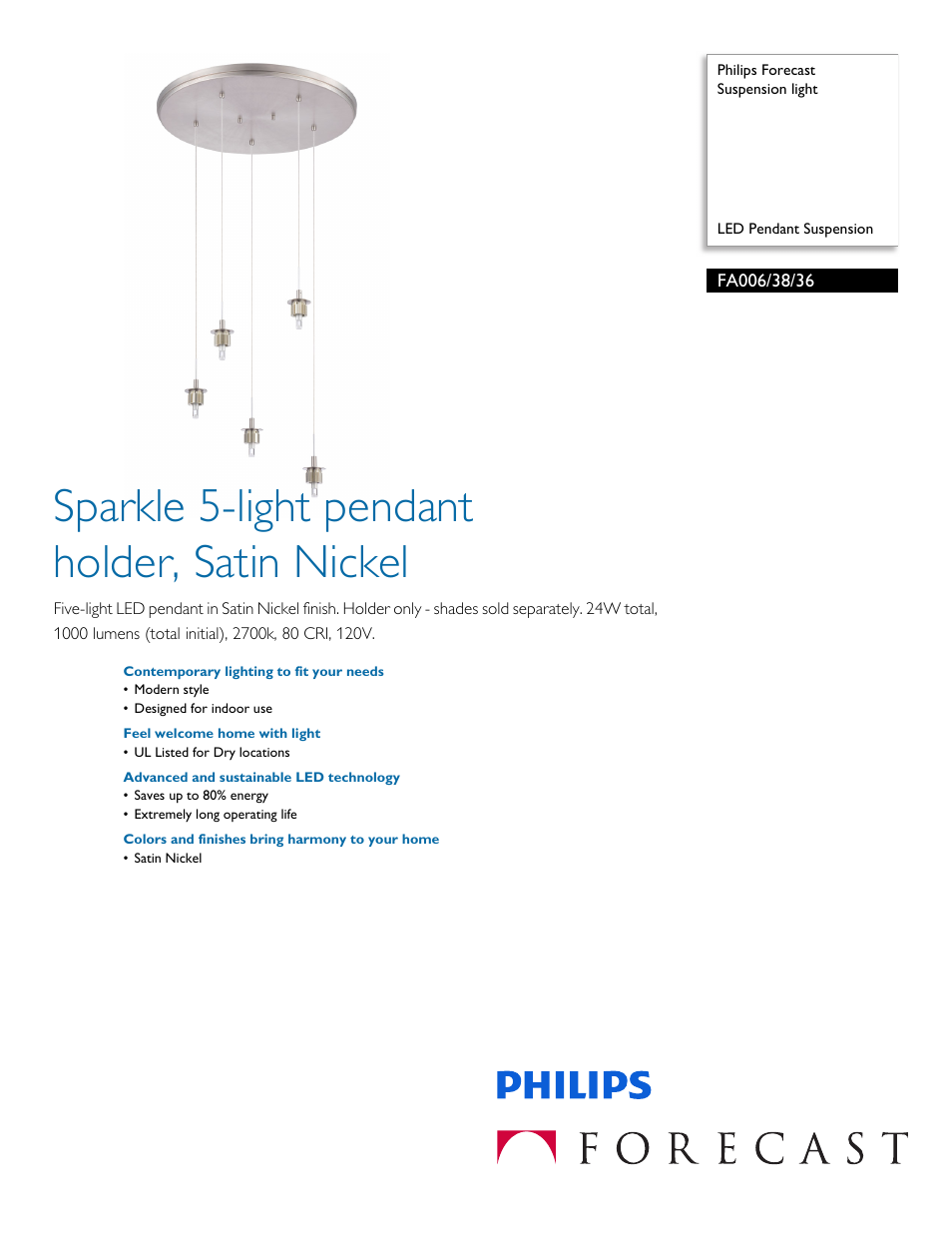 Philips FA0063836 User Manual | 2 pages