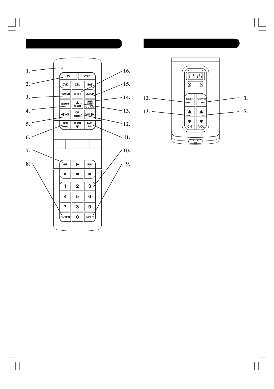 Funciones de botones | Philips SRU4050-17 User Manual | Page 11 / 26