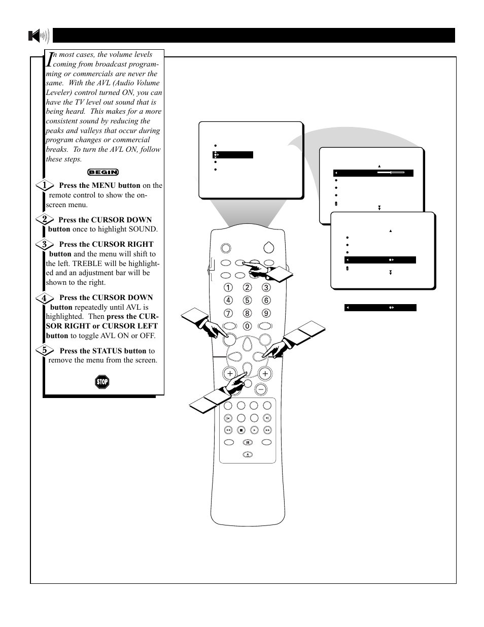 Avl (a, Ound, Sing the | Udio, Olume, Eveler | Philips 27DV60S User Manual | Page 32 / 64