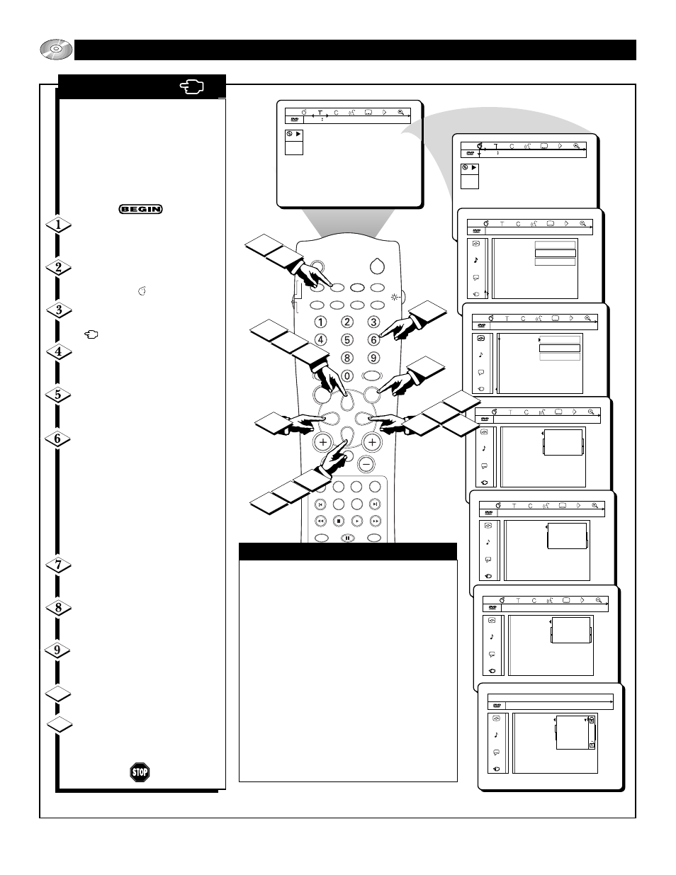 Dvd p, Perating the, Layer | Ersonal, References, Ccess | Philips 27DV60S User Manual | Page 46 / 64