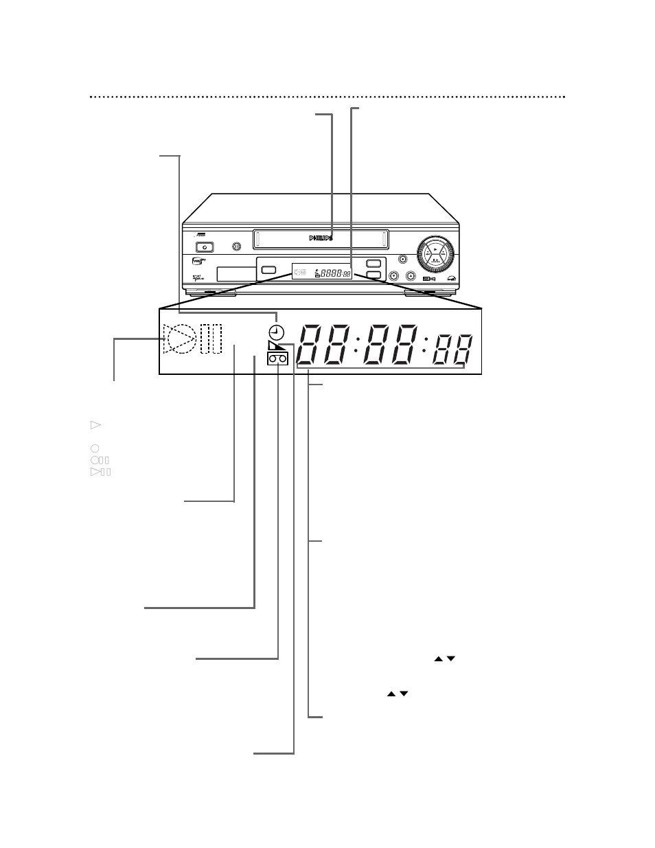 22 display panel, Vrb665 | Philips VRB615AT99 User Manual | Page 22 / 63