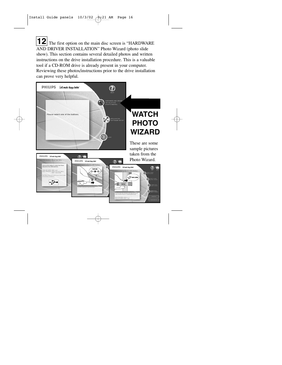 Watch photo wizard | Philips JR24CDRW User Manual | Page 16 / 24