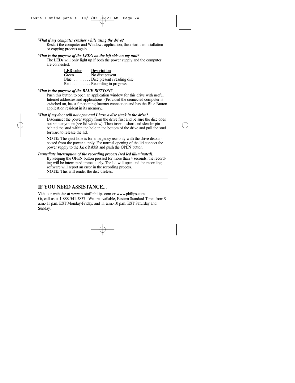 Philips JR24CDRW User Manual | Page 24 / 24