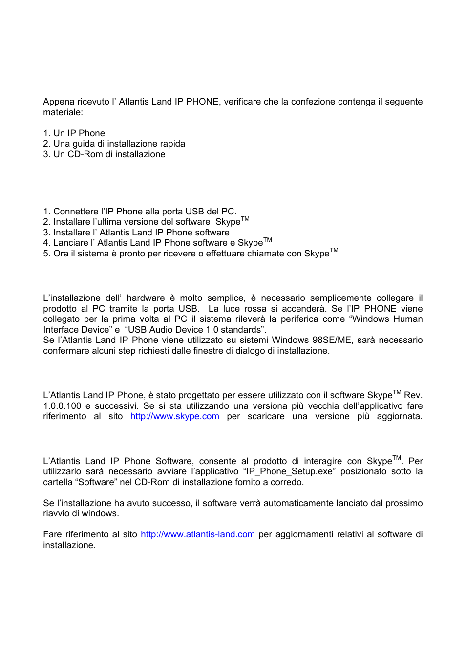 2 guida rapida | Atlantis Land A02-IPH101_MX01 User Manual | Page 10 / 26