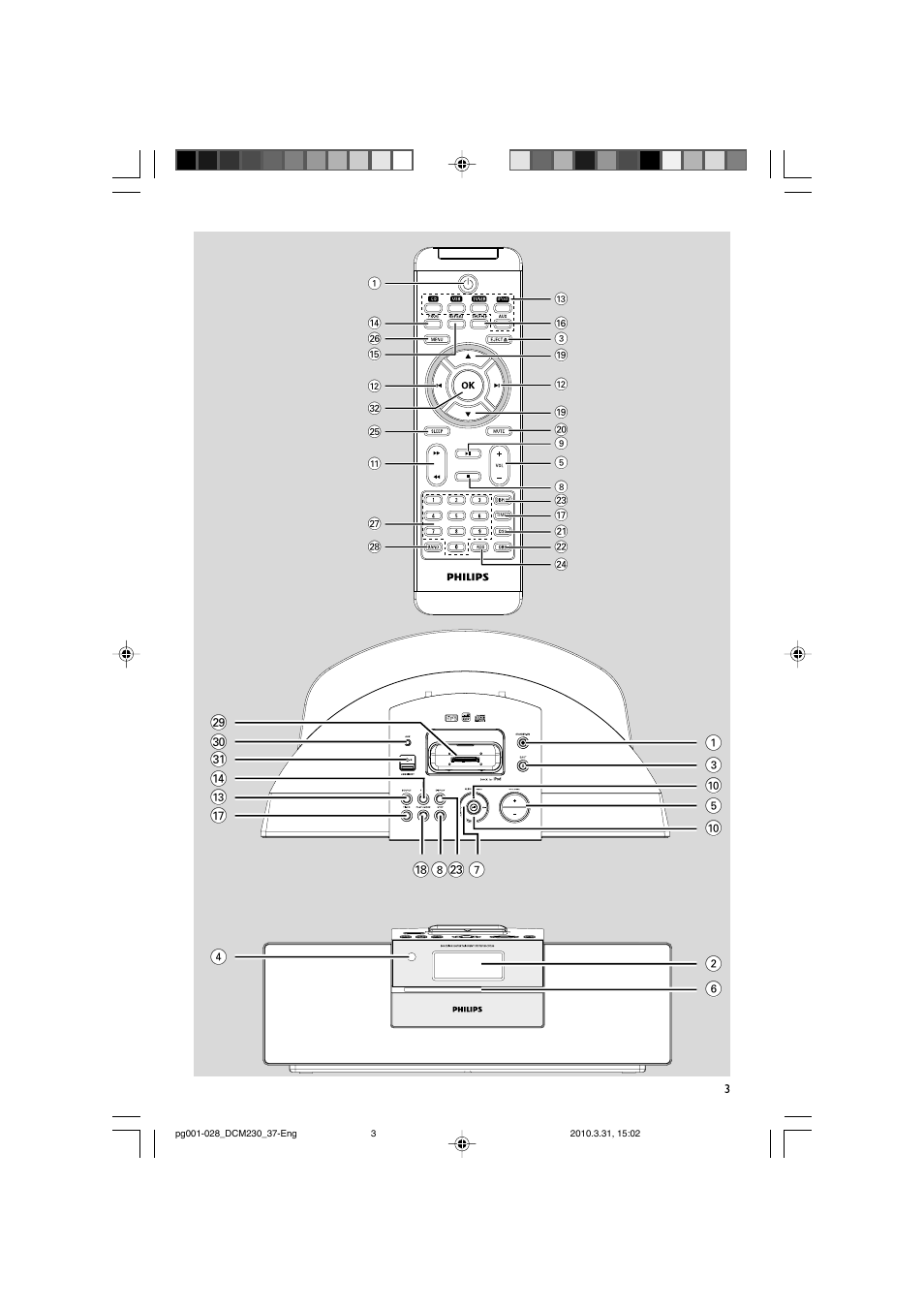 Philips DCM230-37B User Manual | Page 3 / 29