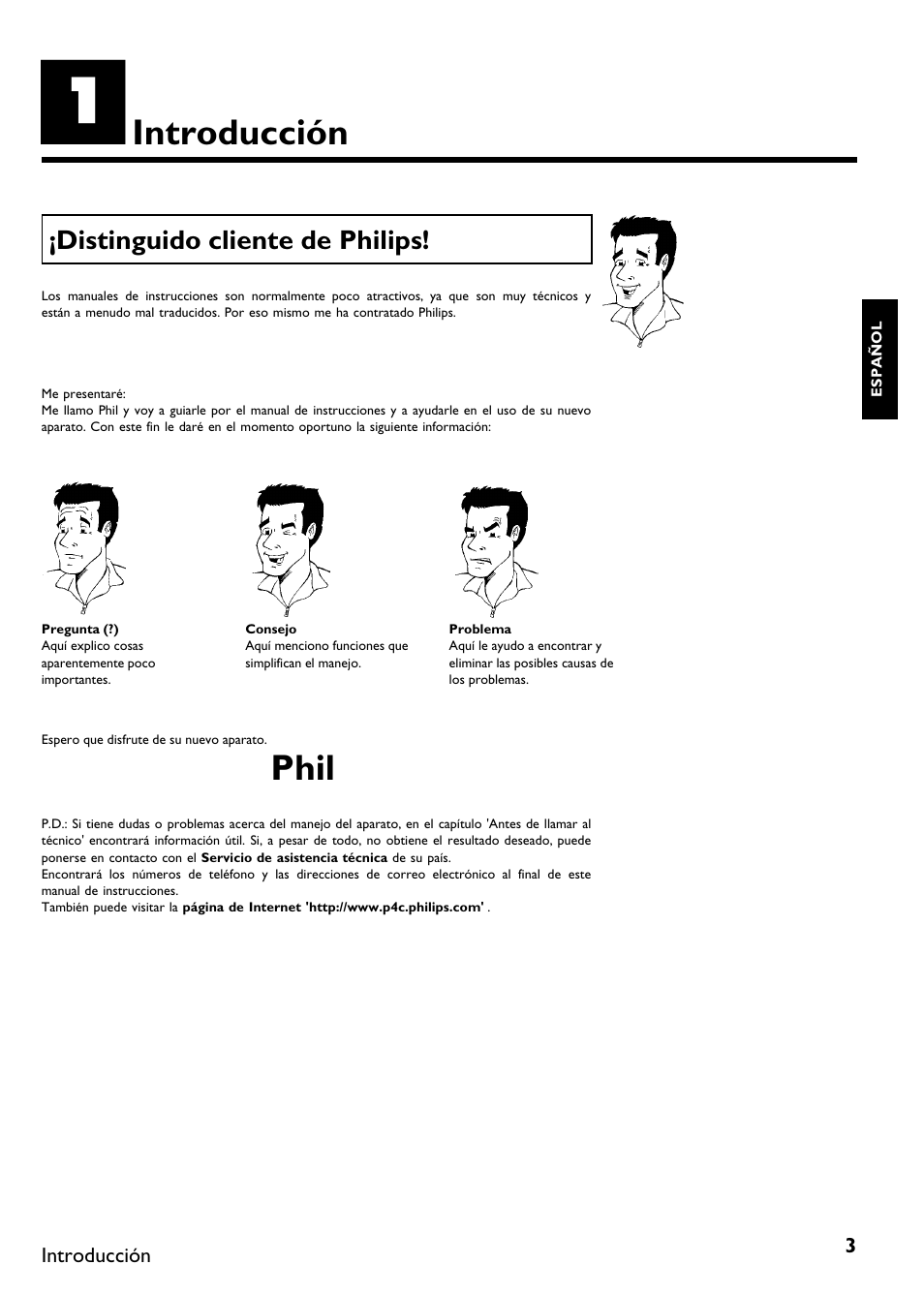 Introducción, Phil | Philips DVDR615-17 User Manual | Page 109 / 192