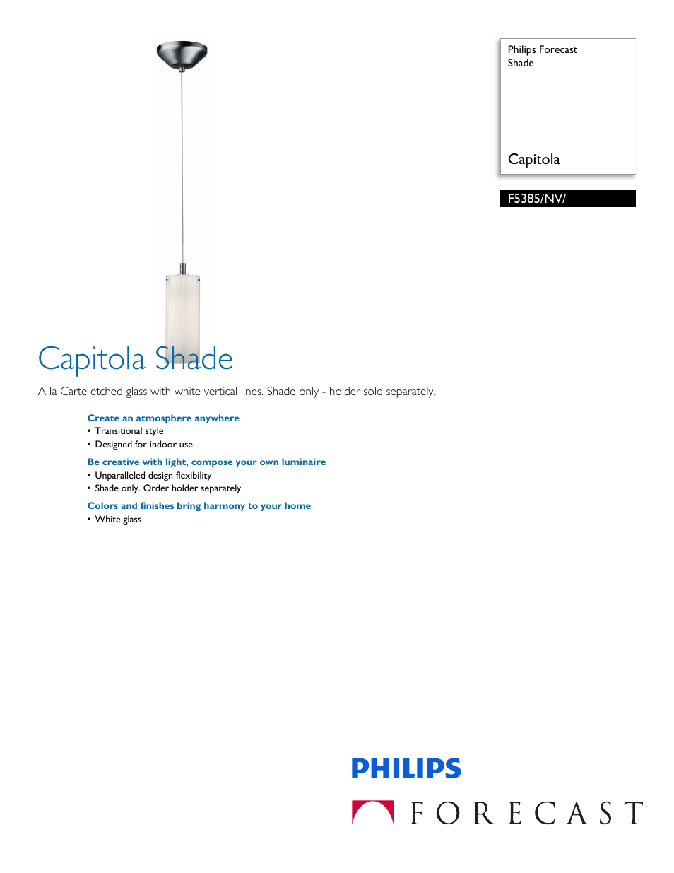 Philips F5385NV User Manual | 2 pages